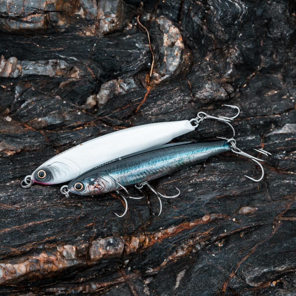 Poisson nageur ANCHO LM 95 US BLANC pêche au leurre en mer