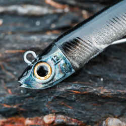 Sea fishing soft lures shad Texan anchovy ANCHO COMBO 120 12 g BlackWhite back