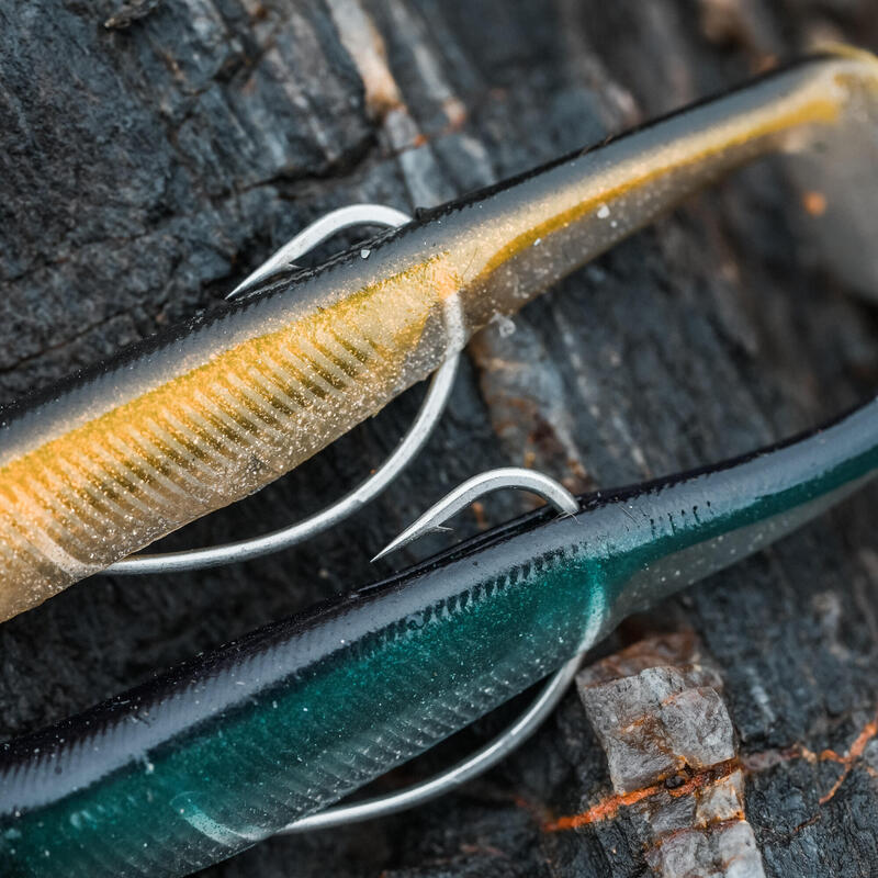 Műcsali tengeri horgászathoz Combo shad texan Ancho 70 6 g, szardella , ayu, kék