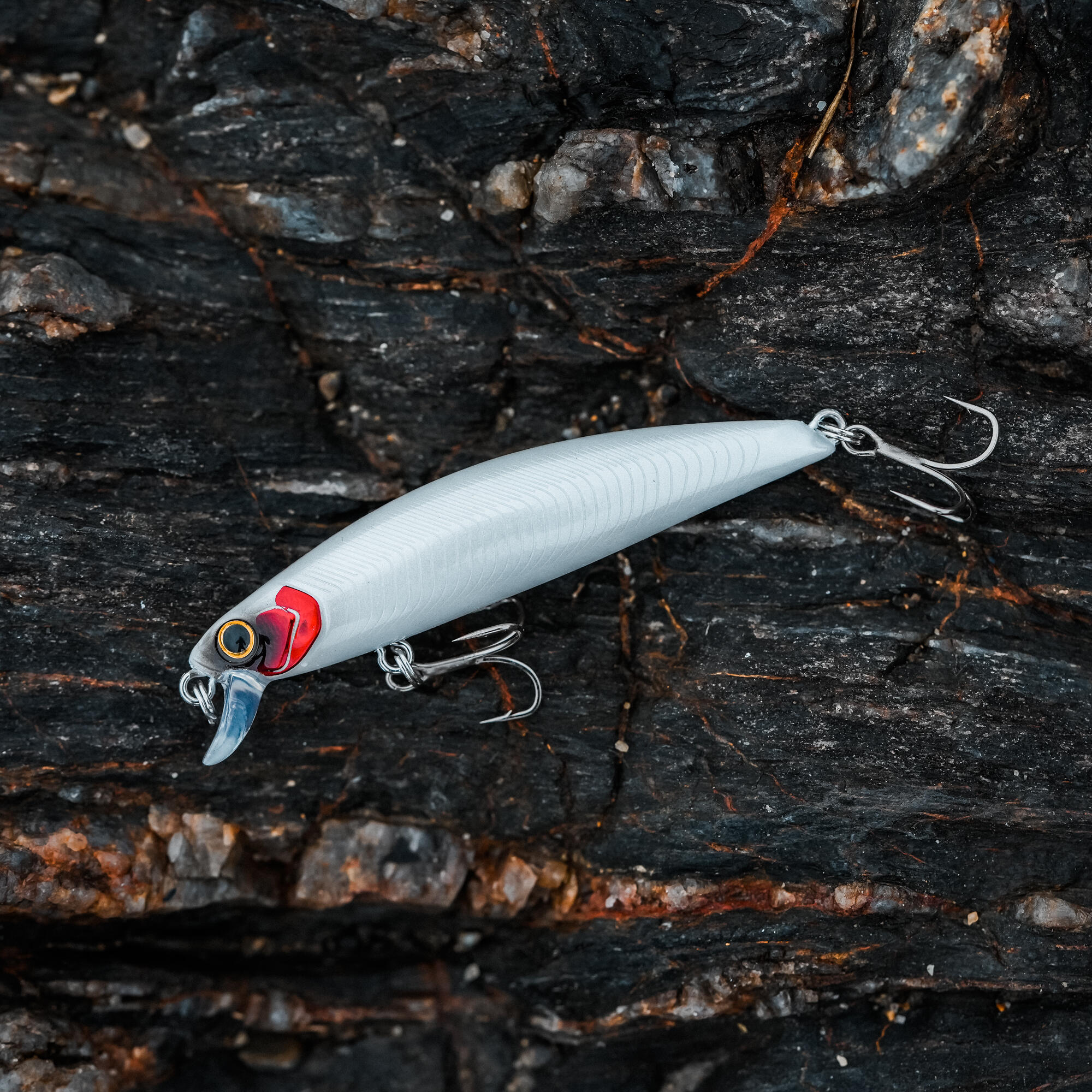 Leurre De Pêche Storm Mac Articulé – Citron Perle Gorge Rouge, 6 1/2", Neuf