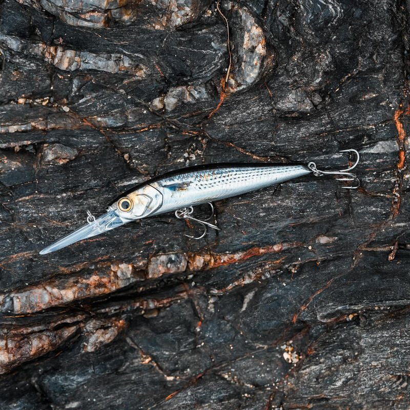 Pez Nadador Pesca Mar Señuelo Towy 100F Mújol