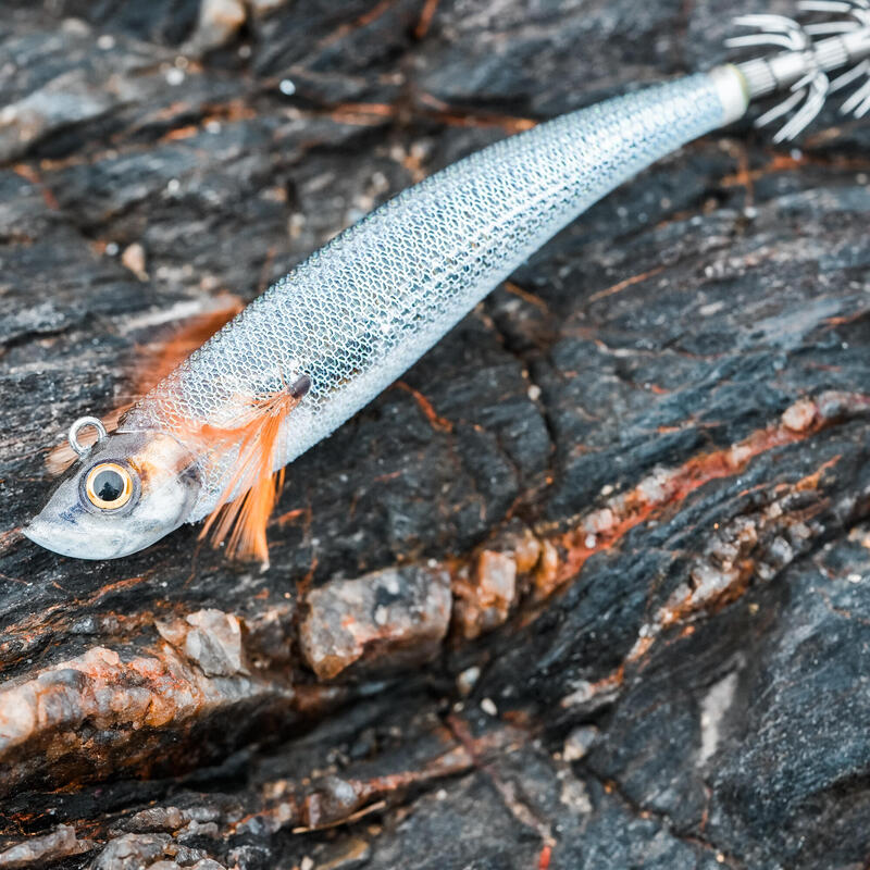 Tintenfischköder schnell sinkend Tip Run Ebifish 3.0/120 Meeräsche Natur Angeln auf Kalmar 