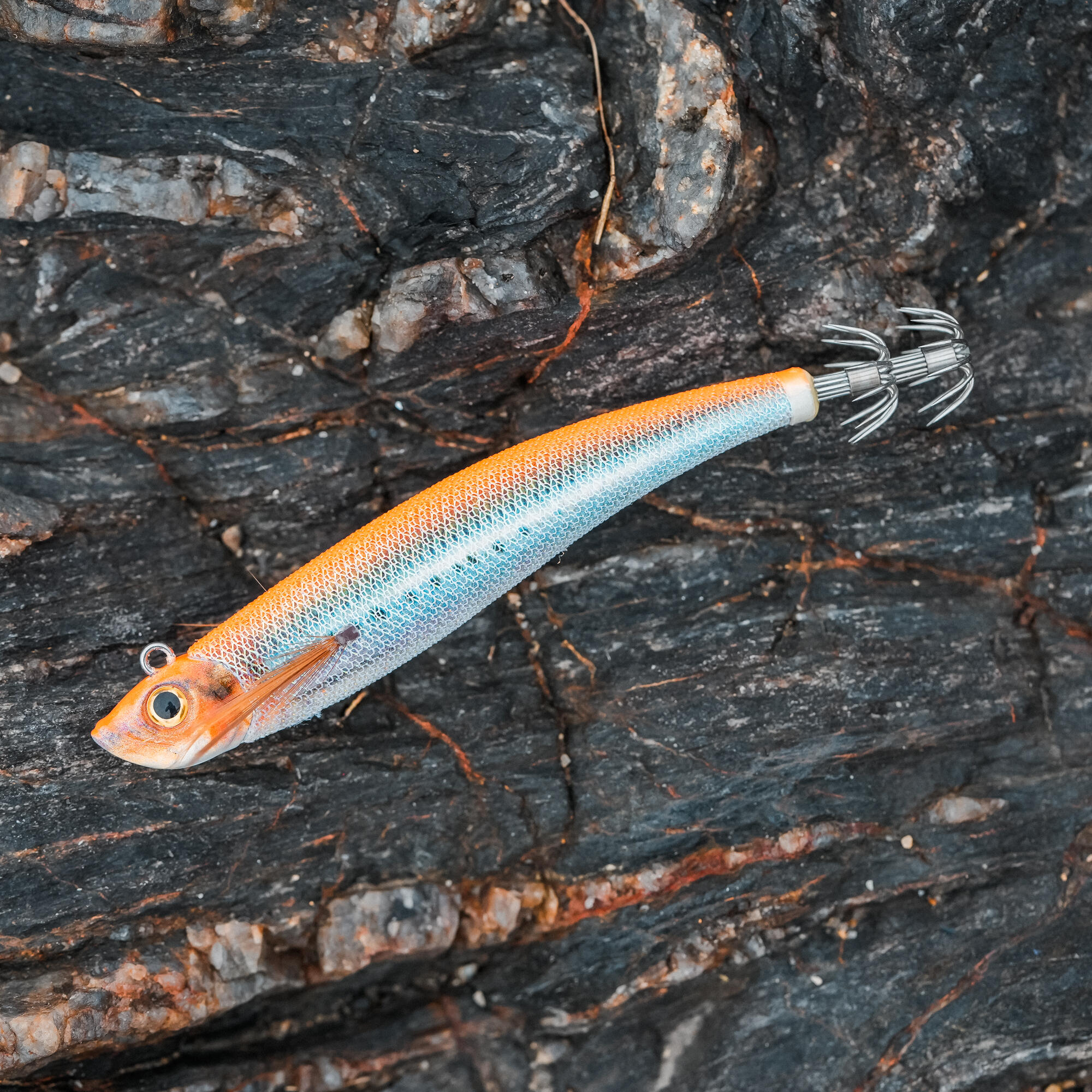 Squid fishing ultra-sinking jig TYP RUN EBIFISH 3.0/120 Flashy orange 10/10