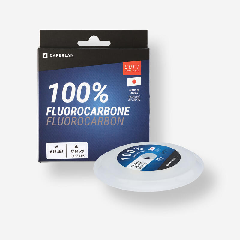 Żyłka fluorocarbonowa soft 100% Caperlan 25 m