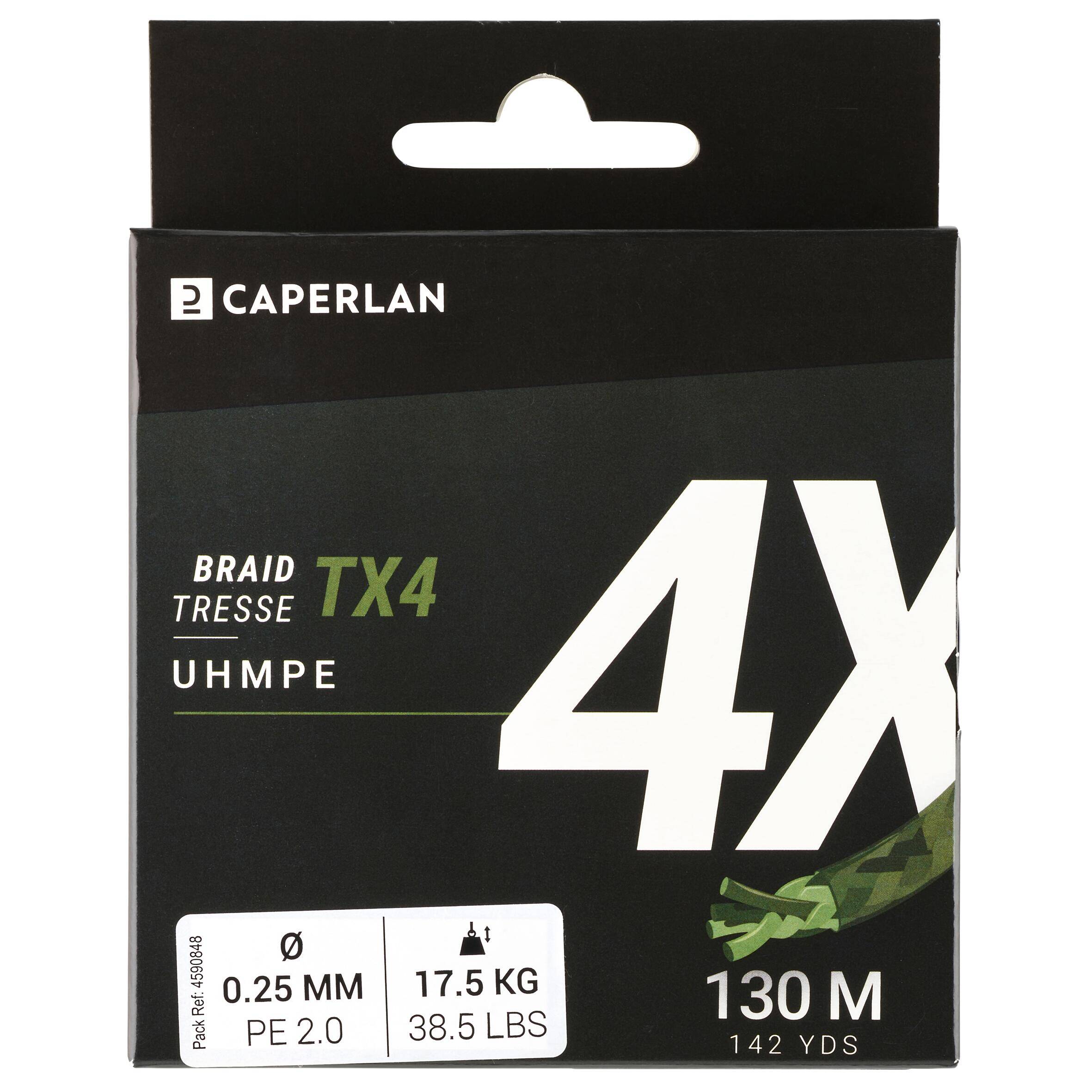 LURE FISHING BRAIDED LINE TX4 KHAKI 130M -  3