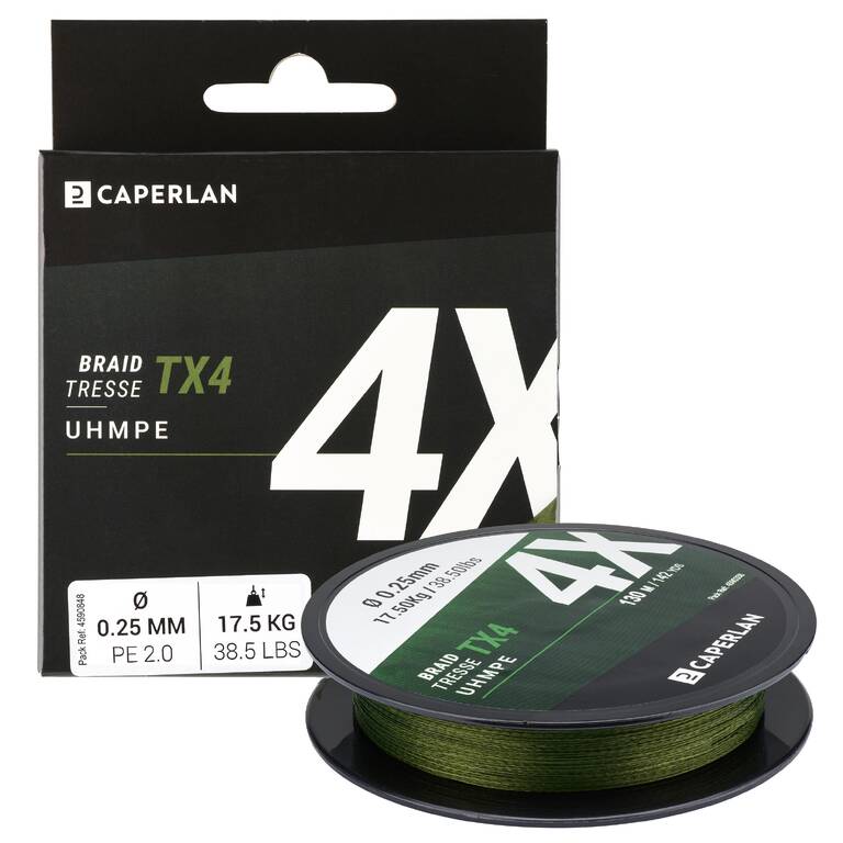 LURE FISHING BRAIDED LINE TX4 KHAKI 130M