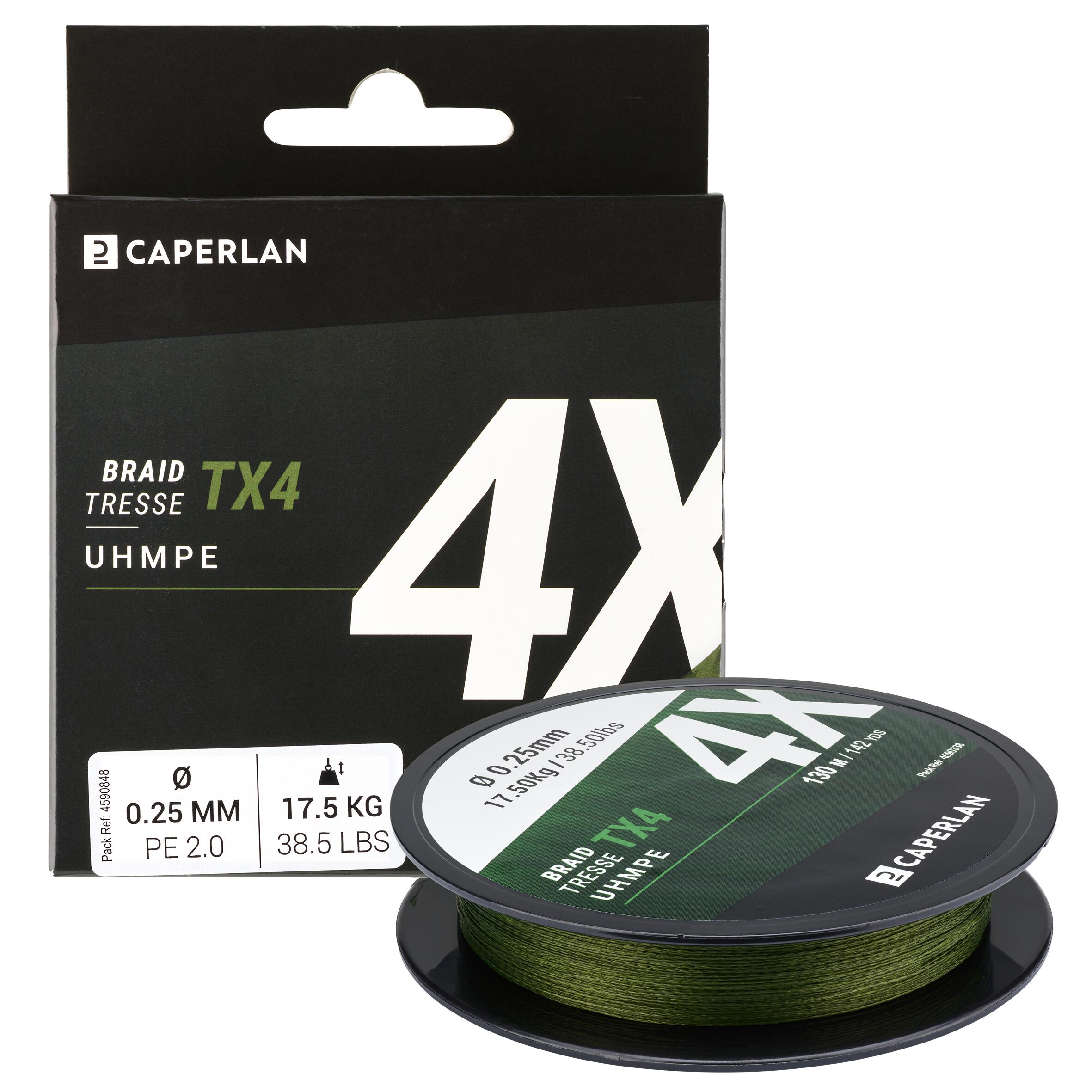 Fir Textil TX4 130m kaki Pescuit cu Năluci