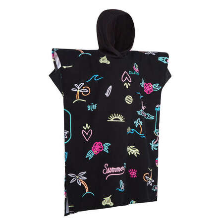 PONCHO SURF 550 ENFANT (135 à 160 cm) Neon