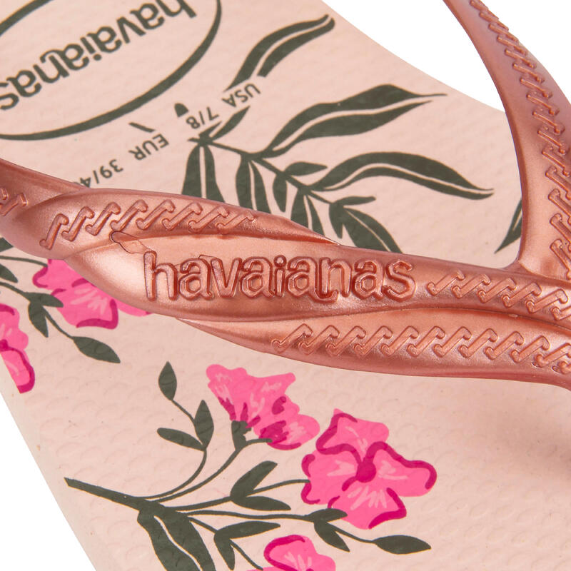 TONGS FEMME HAVAIANAS Floral Rose Opeco