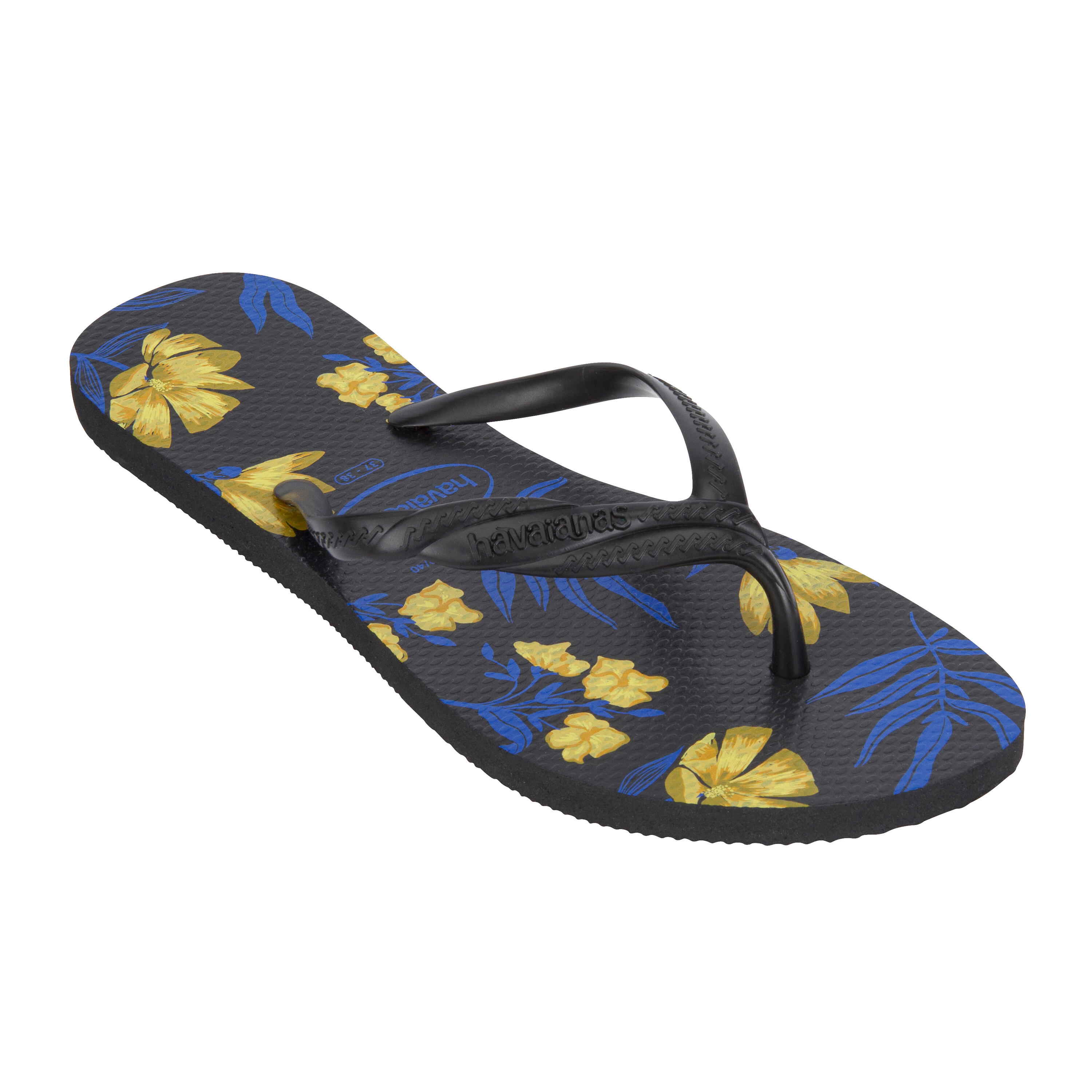 WOMEN'S FLIP-FLOPS HAVAIANAS Floral - Black ComCam 1/6