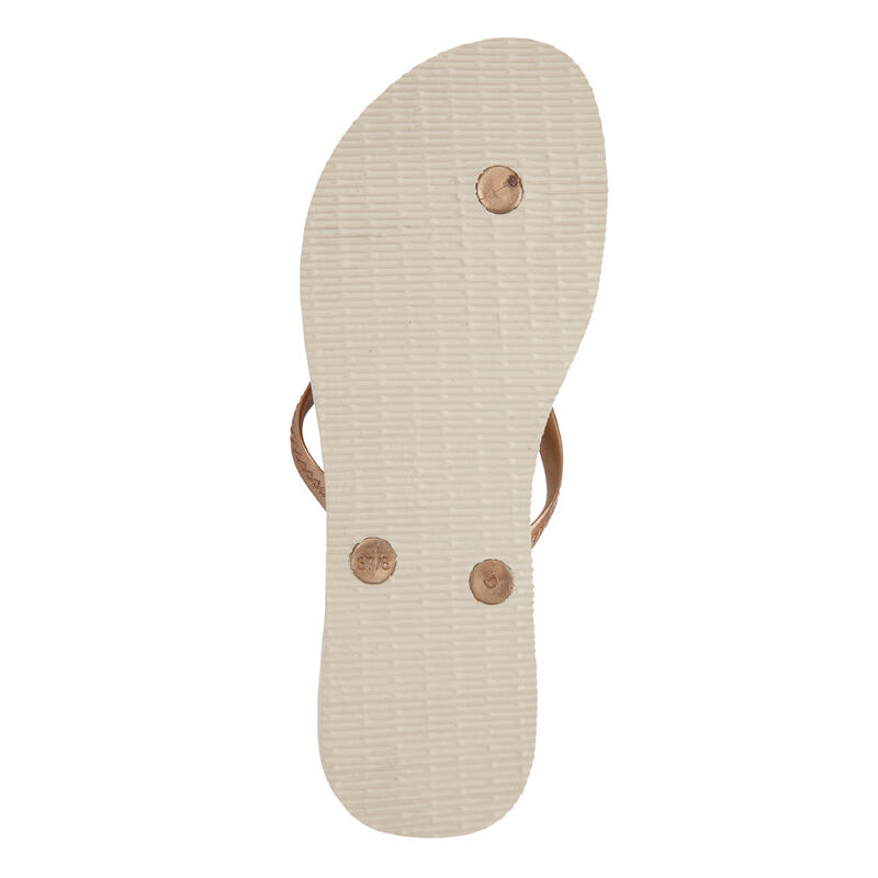 TONGS FEMME HAVAIANAS Floral Beige Opeco HAVAIANAS Decathlon