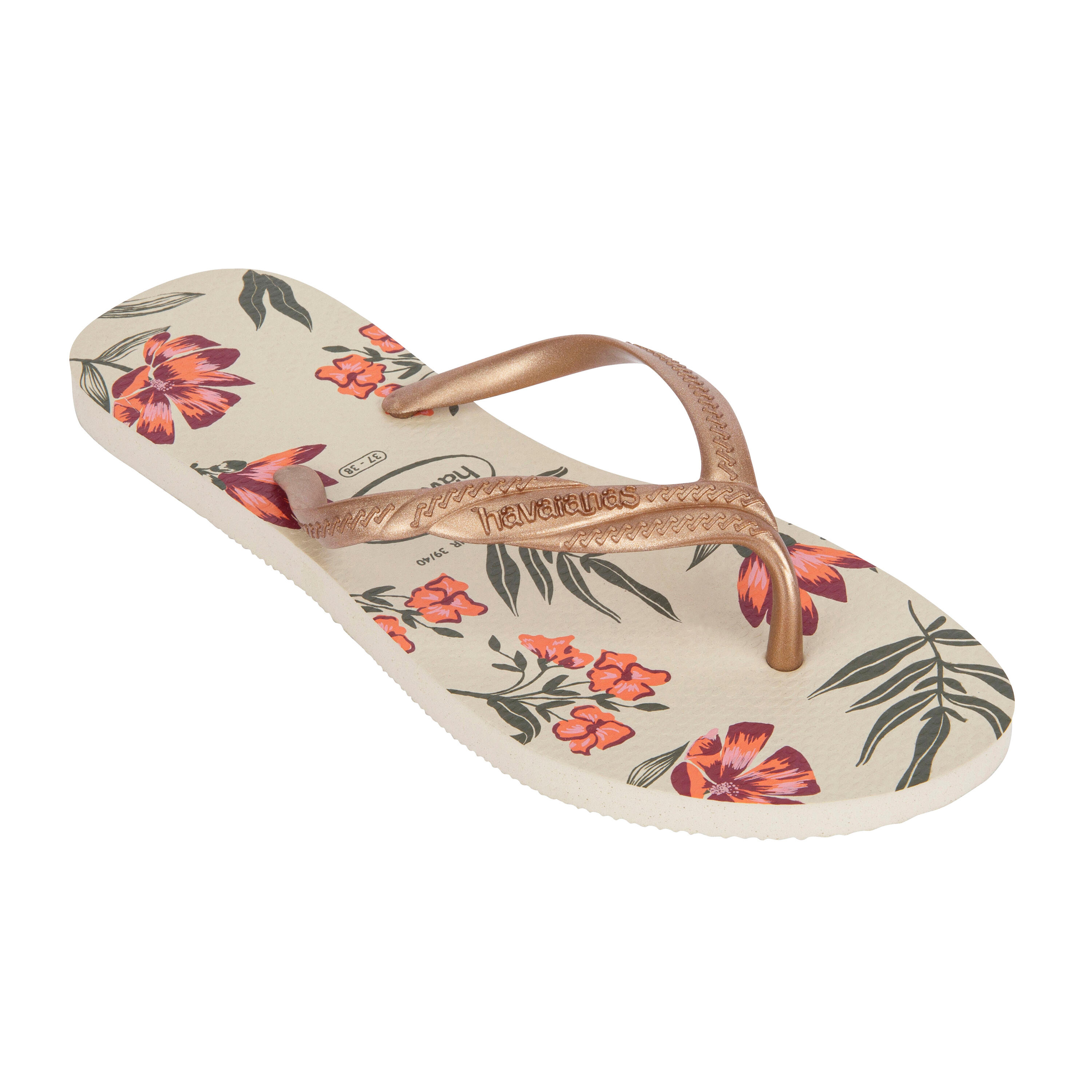 HAVAIANAS WOMEN'S FLIP-FLOPS HAVAIANAS Floral - Beige ComCam