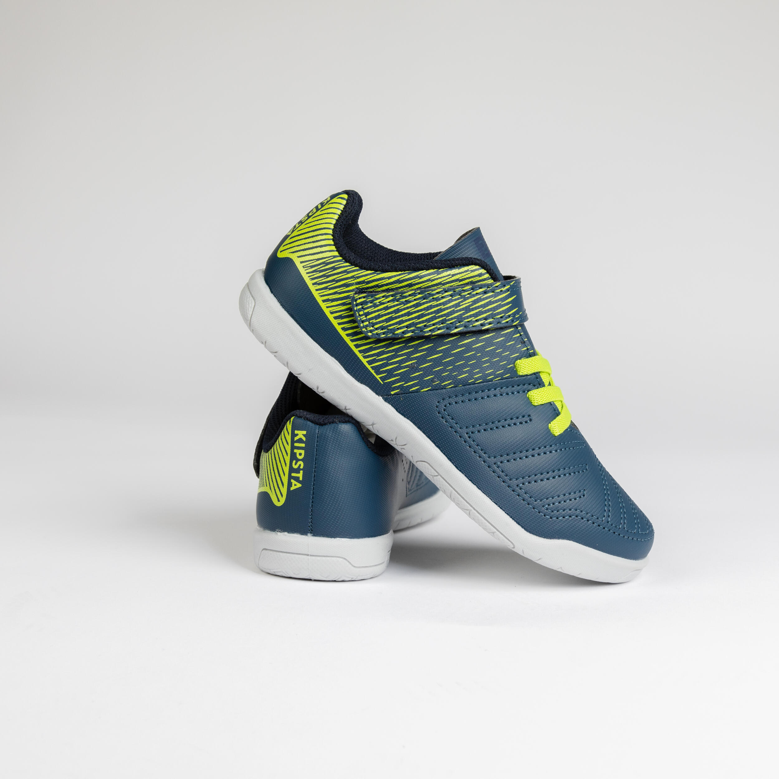 Kids' Futsal Shoes 100 - Blue/Green 11/12