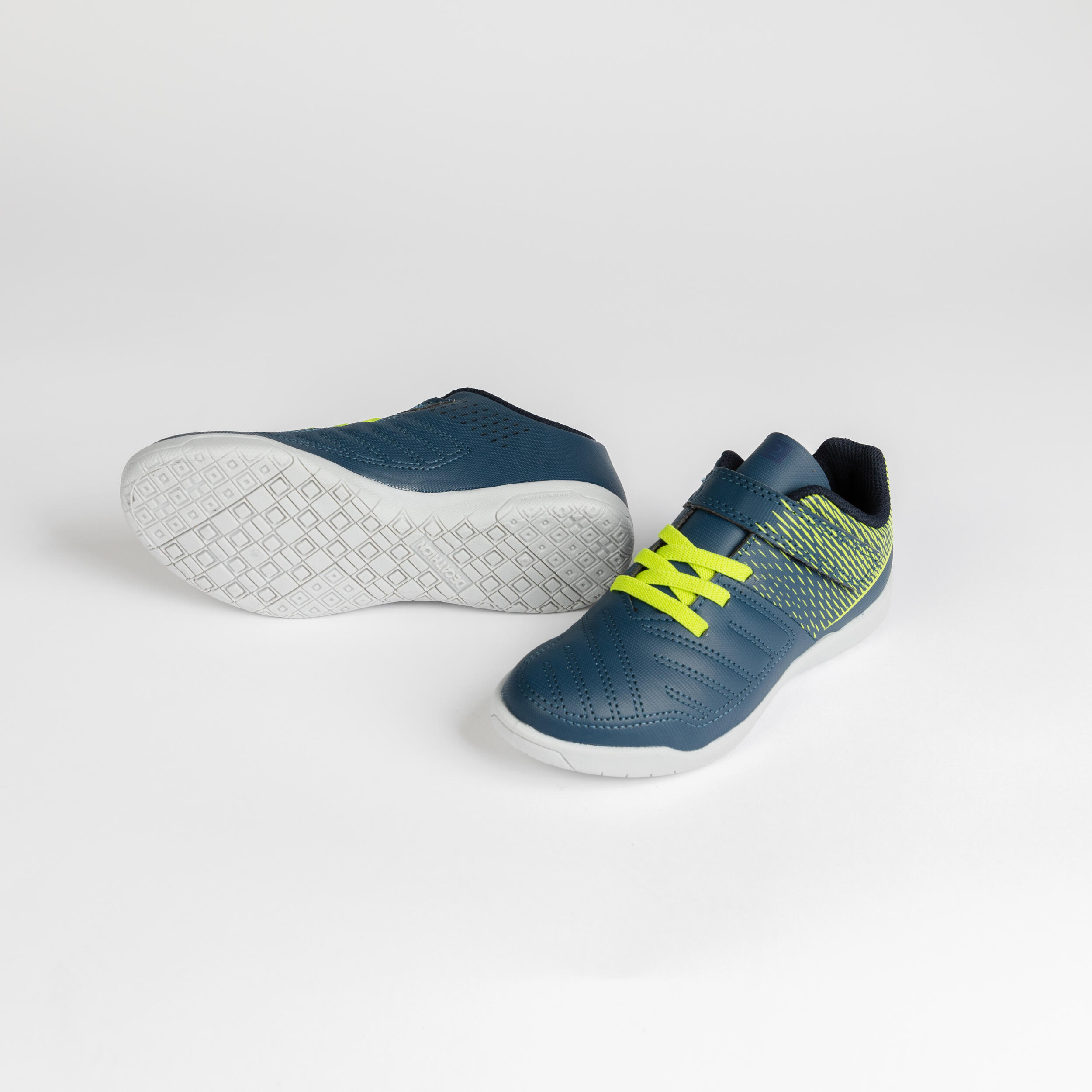 Scarpe futsal bambino 100 blu 9/12