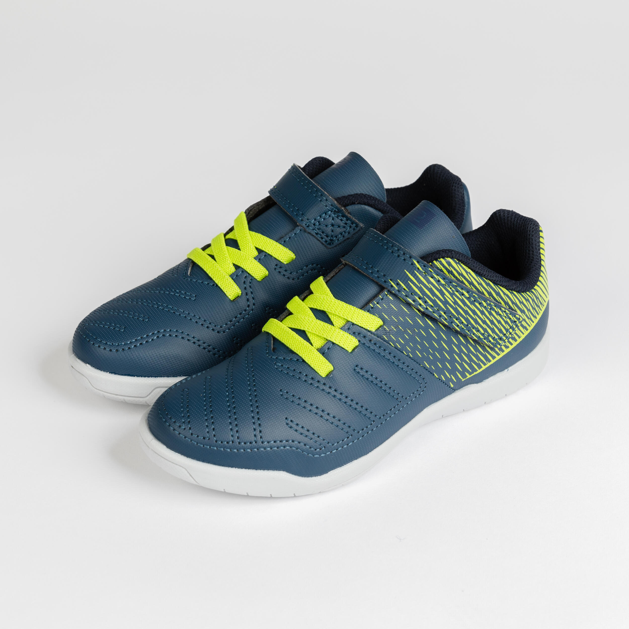 Scarpe futsal bambino 100 blu 8/12