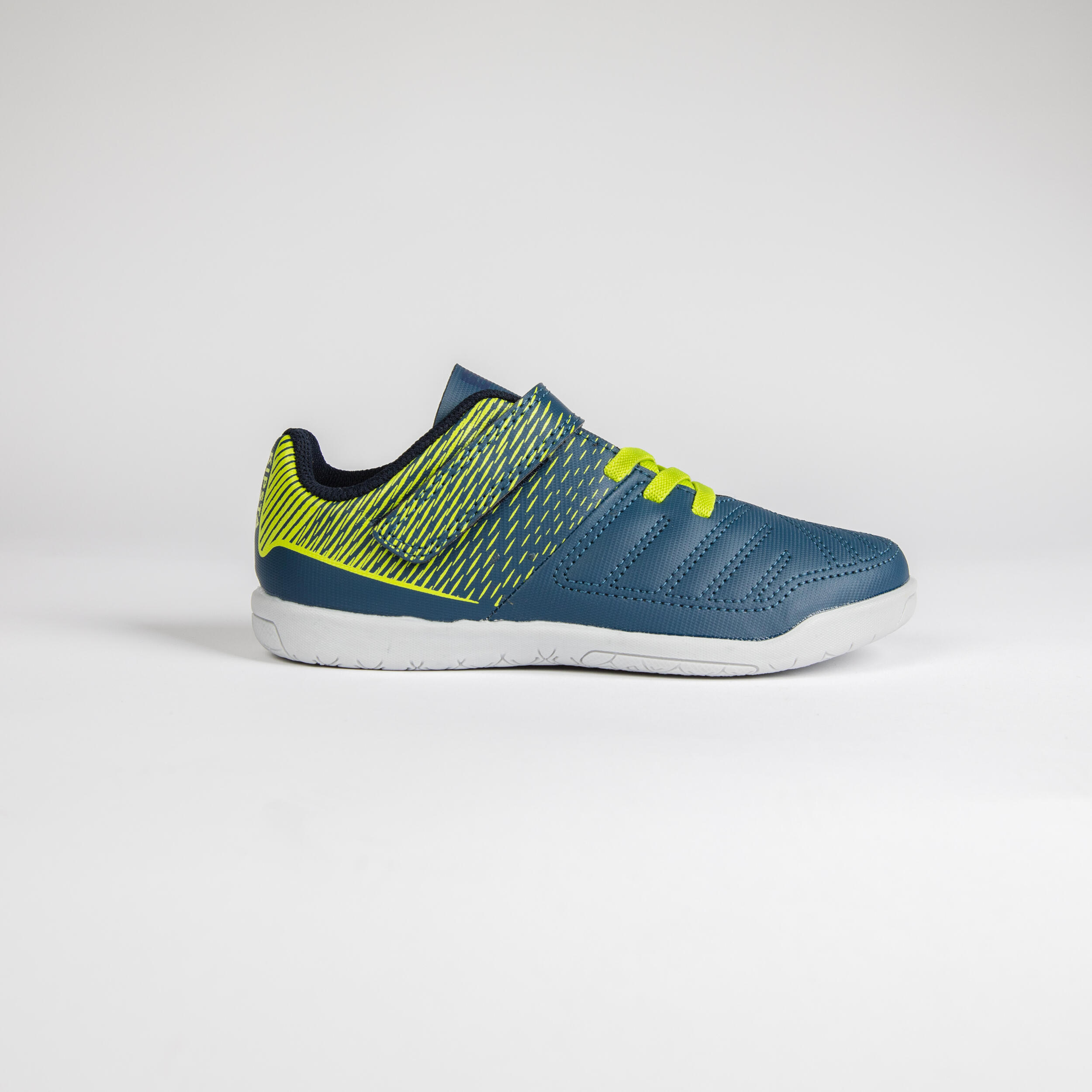 Kids' Futsal Shoes 100 - Blue/Green 3/12