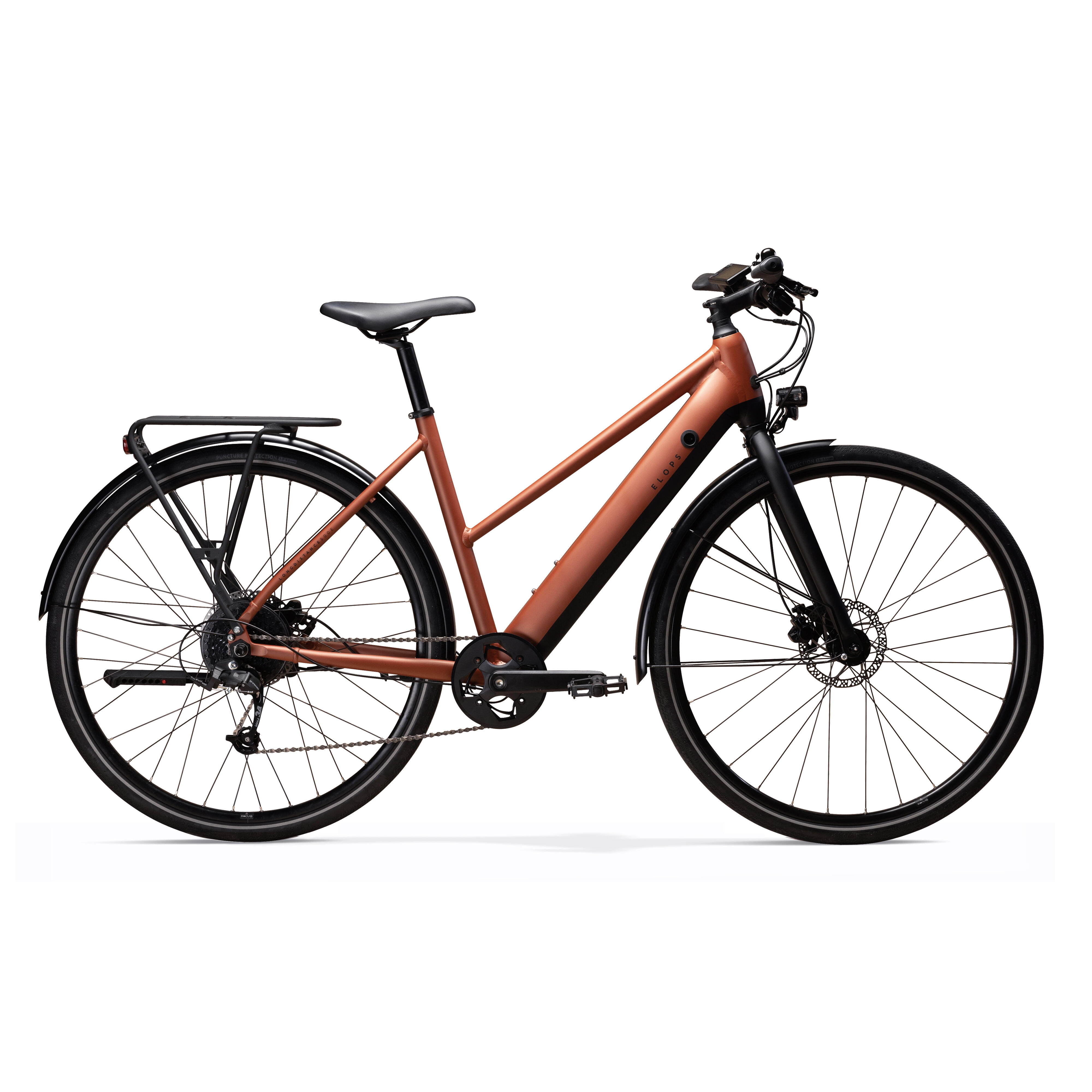 VELO VILLE LONGUE DISTANCE 500 ASSISTANCE ELECTRIQUE CADRE BAS. ELOPS ...