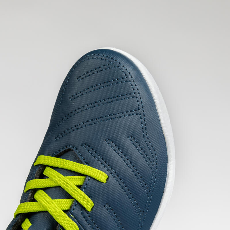 Chaussures de Futsal enfant Futsal 100 bleu vert