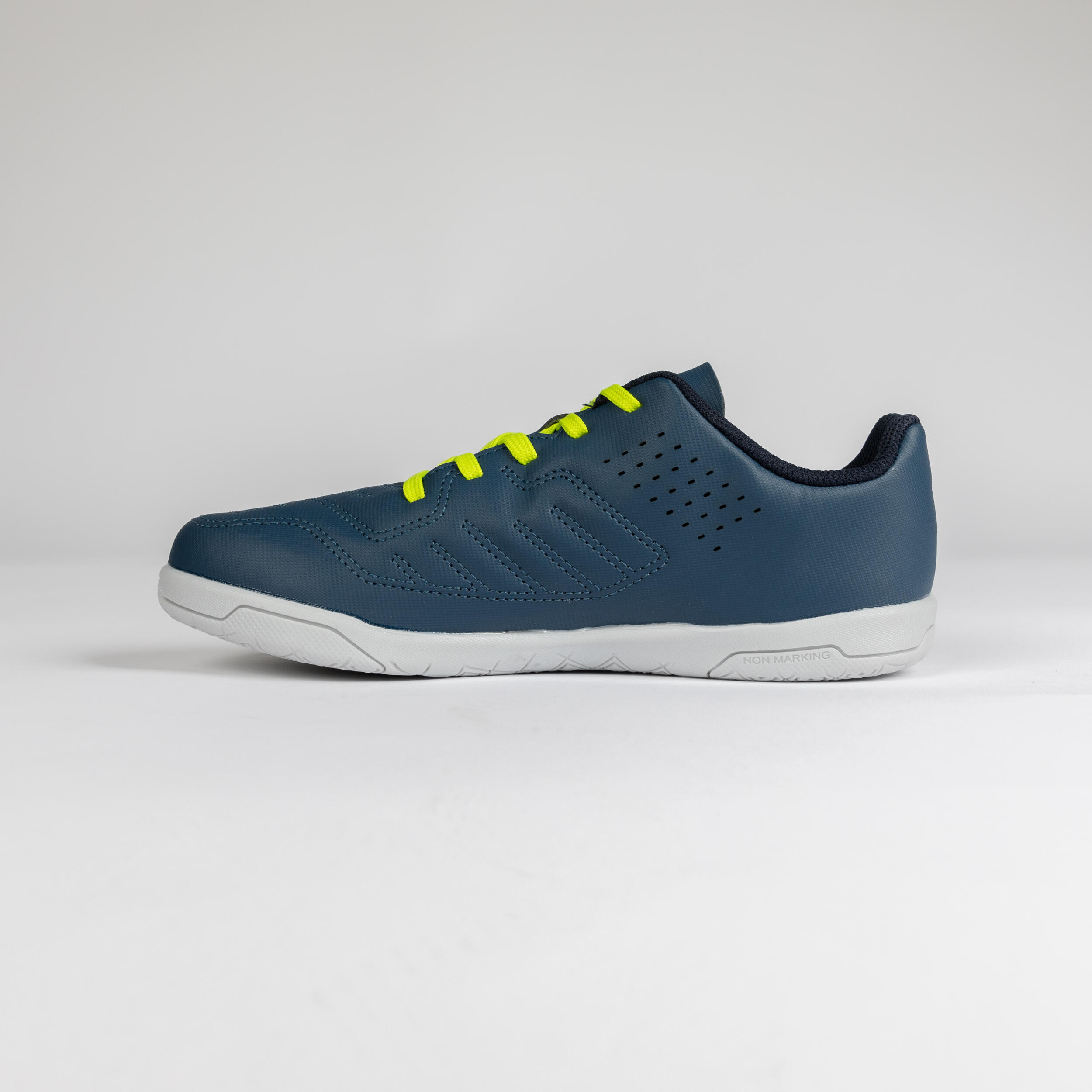 Kids' Futsal Shoes Futsal 100 - Blue/Green 5/11
