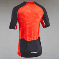 Short-Sleeved Mountain Biking Jersey Expl 500 - Red