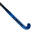 Hockeystick voor tieners Fibertec C20 20% carbon mid bow blauw/zwart