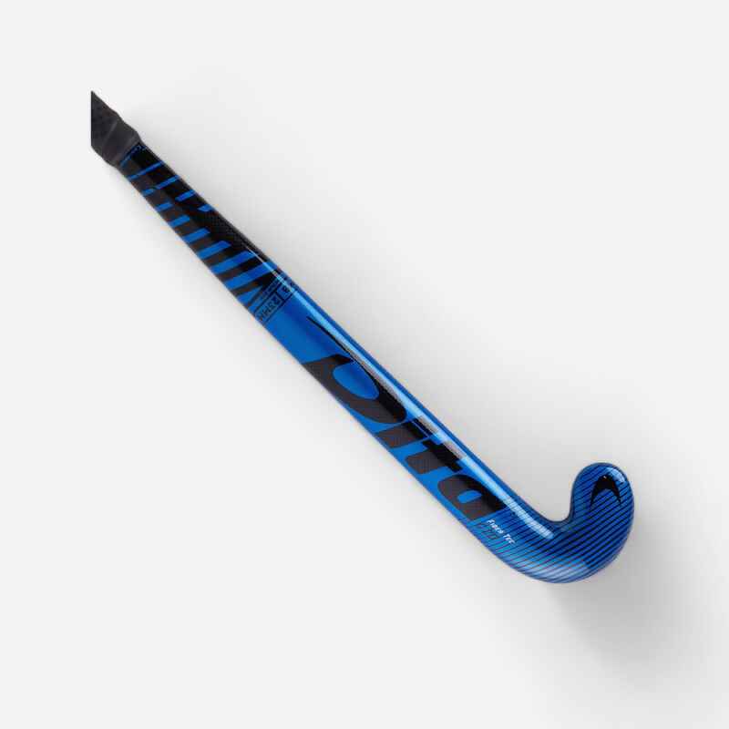 Teens' 20 Carbon Mid Bow Field Hockey Stick Fibertec C20 Blue/Black