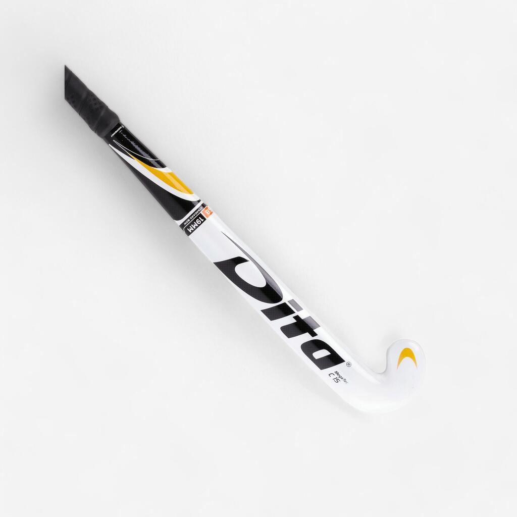 Feldhockeyschläger Kinder Megatec C15 Holz weiss