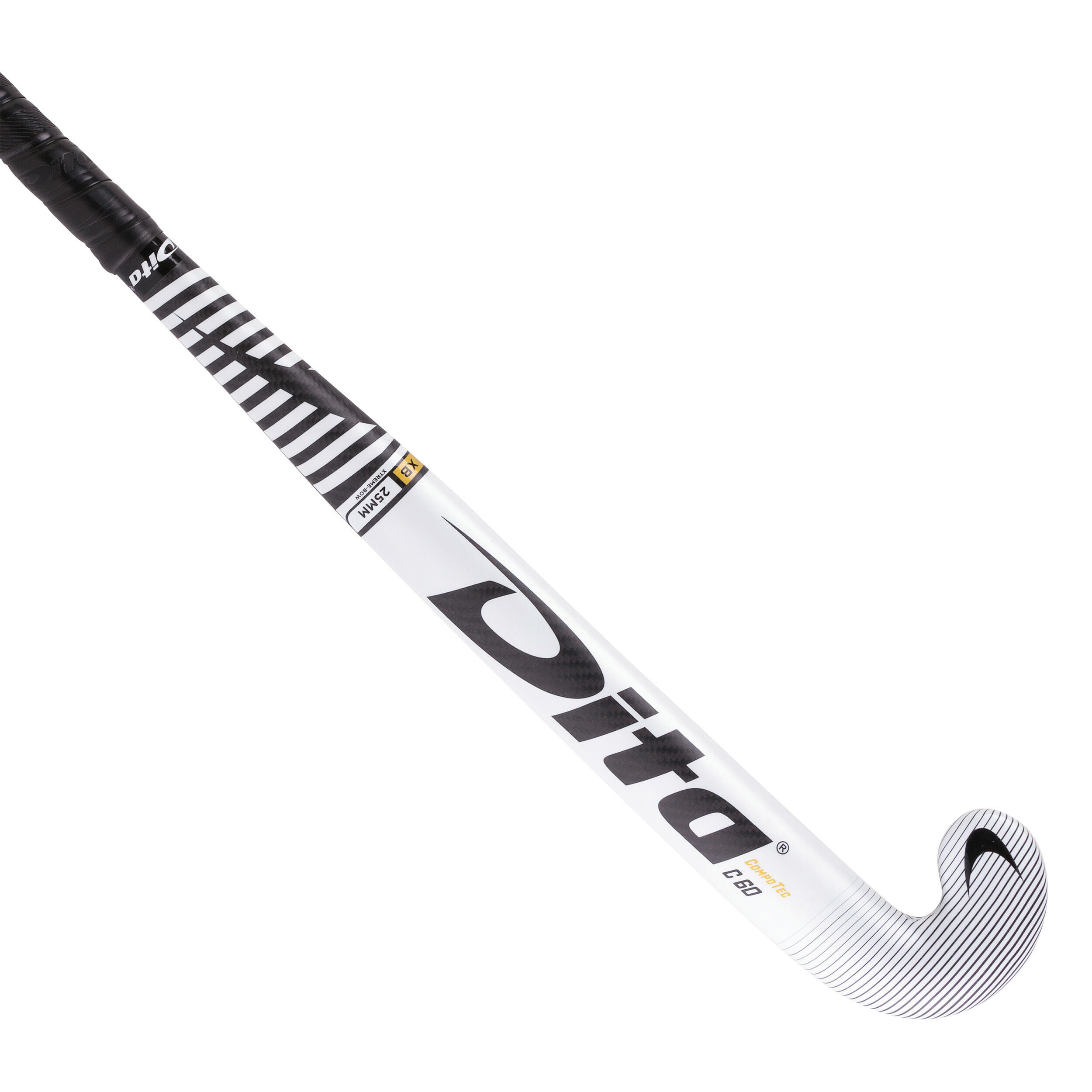 DITA Adult Field Hockey Advanced 60% Carbon X-Low Bow Stick CompotecC60 - White/Black