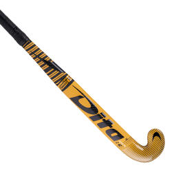 Hockeystick voor tieners Carbotec Pro C40 expert 40% carbon low bow zwart/goud