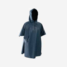 Poncho coupe-vent polaire de plongée sous-marine SCD bleu foncé