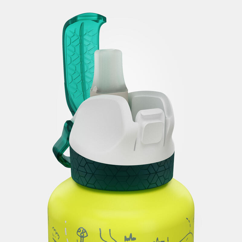 Çocuk Outdoor Pipetli Alüminyum Matara - 0,6 L - Turkuaz - 500