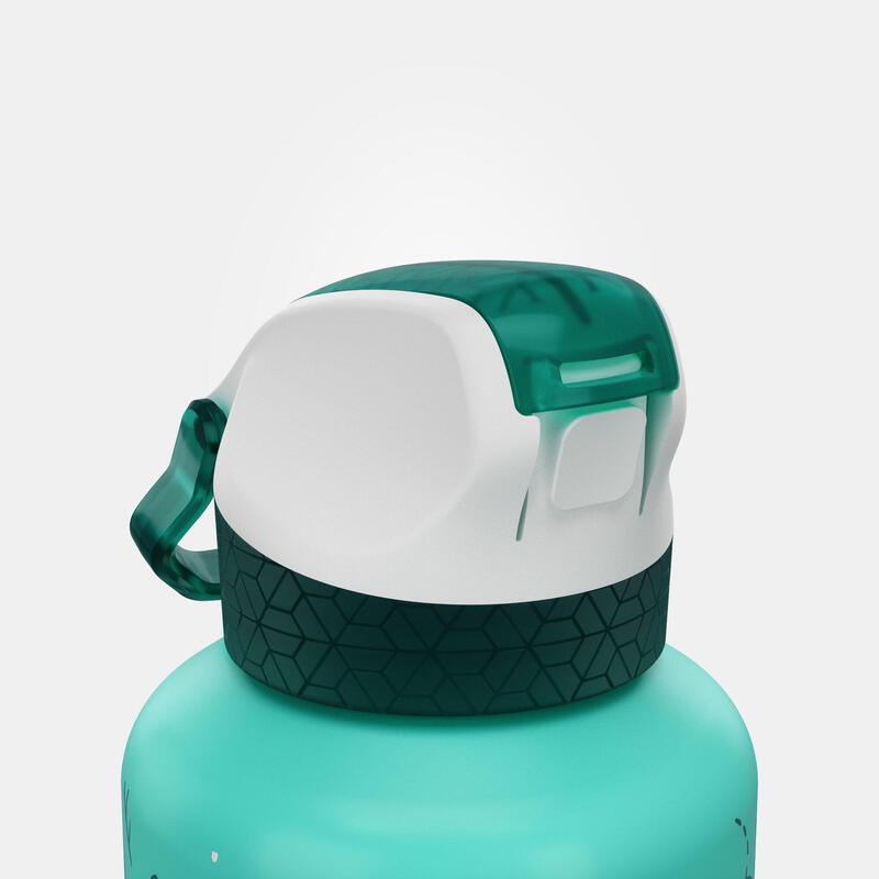 Çocuk Pipetli Alüminyum Matara - 0,6 L - Turkuaz - 500