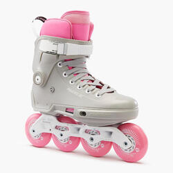 Roller fille rose Oxelo taille 28-30 et protection XXS