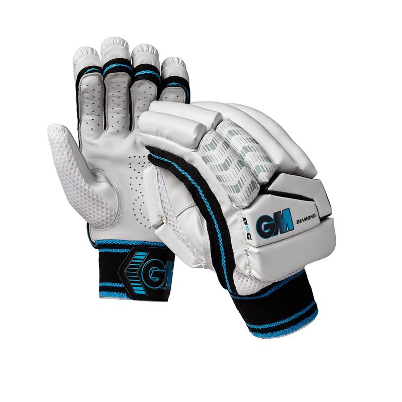 Diamond GM Cricket Batting Gloves Right Hand GUNN AND MOORE Decathlon