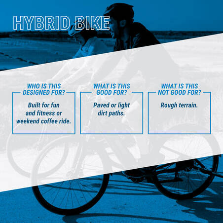 Riverside 100 Bicycle Matt Hybrid Bike - Riverside