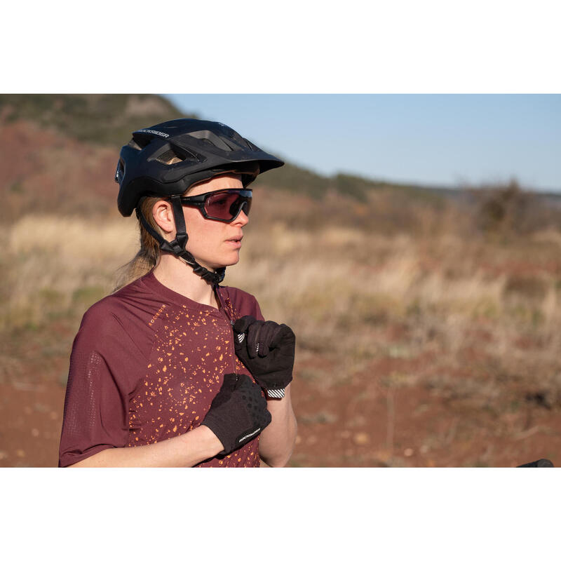 Maglia mtb donna EXPL 500 bordeaux