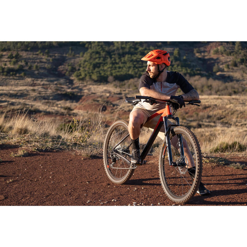 Tricou MTB EXPL500 Bej Bărbați 