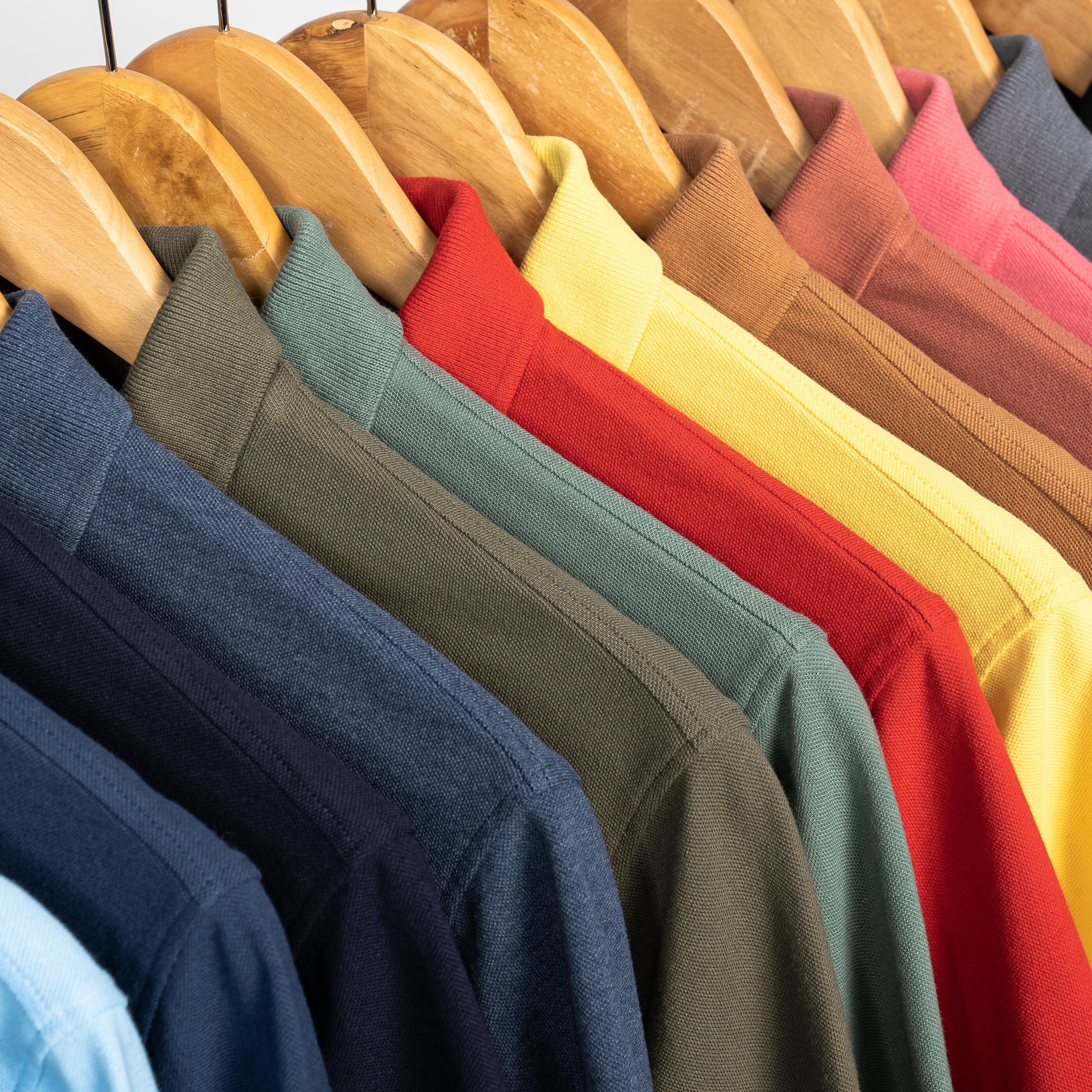 Polo de golf de algodón y poliéster manga corta hombre - MW500 verde 6/6