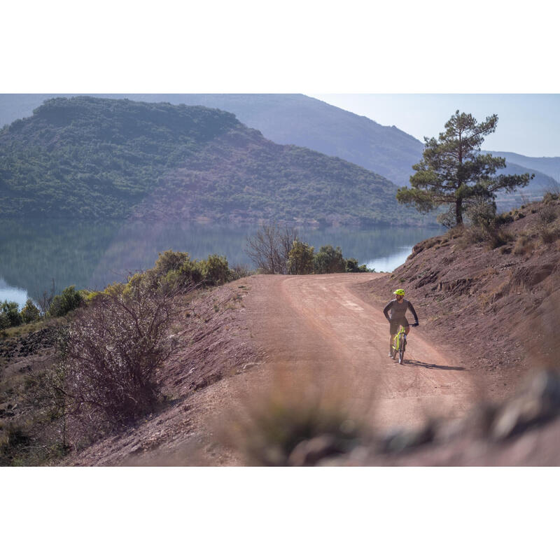 27.5inch single chainring drivetrain mountain bike, black ROCKRIDER Decathlon