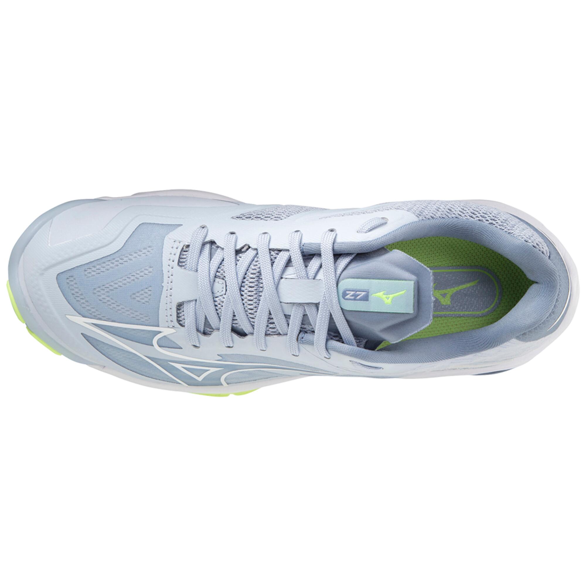 WOMEN'S VOLLEYBALL SHOES MIZUNO LIGHTNING Z7 LOW GREY - LIME 2/5