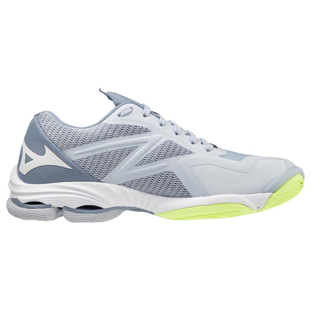 Damen Volleyball Hallenschuhe low - Mizuno Lightning Z7 grau