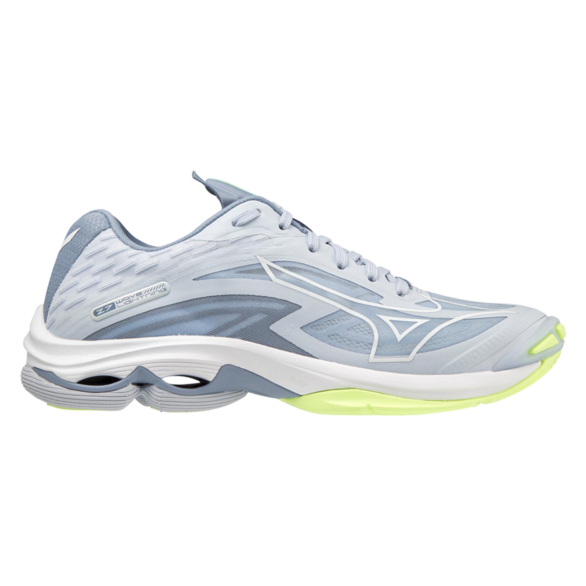 WOMEN'S VOLLEYBALL SHOES MIZUNO LIGHTNING Z7 LOW GREY - LIME 1/5