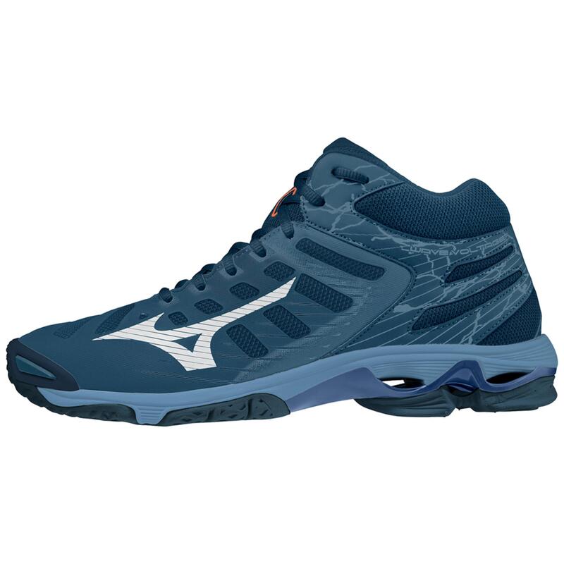 Chaussures de Volley Homme Voltage Mid - Bleu Foncé