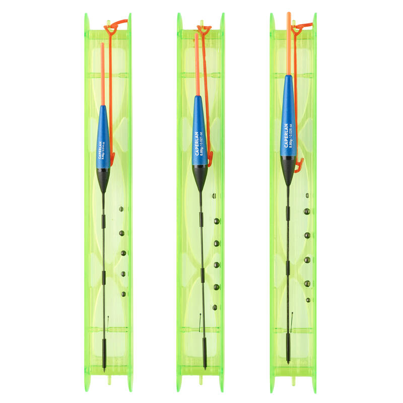 Lote 3 Líneas Montadas Pesca Coup Estanque RL500 L1 0,4 g, 0,6 g, 0,8 g