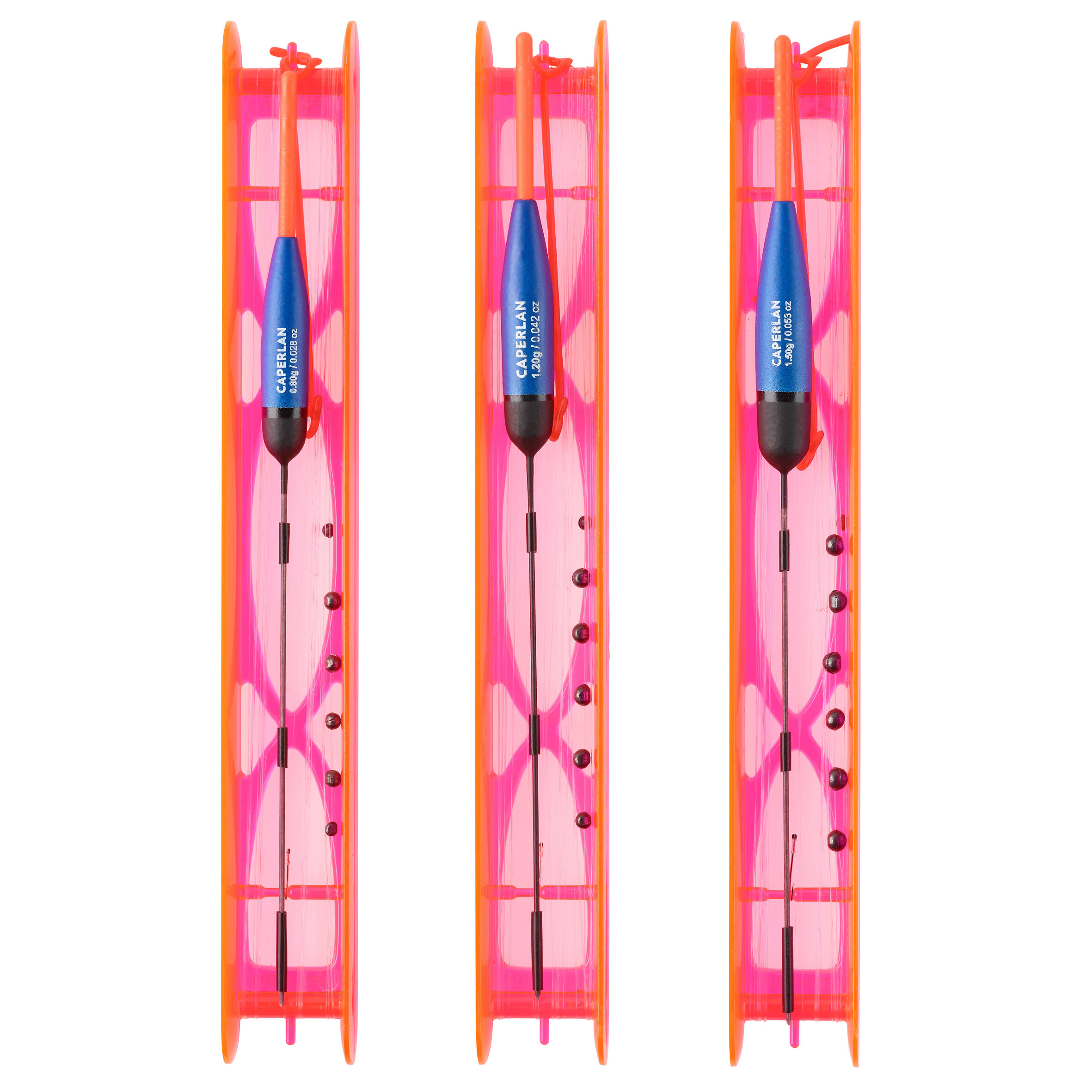 Set van 3 vistuigjes voor witvissen kanaal RL500 C1 0,8 g 1,2 g 1,5 g 2/3