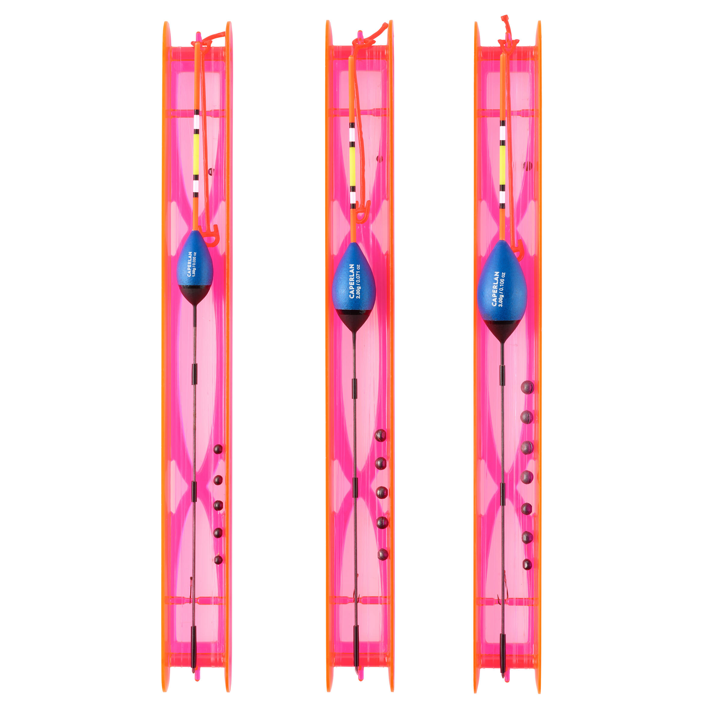 Set van 3 vistuigjes voor witvissen rivier PF-RL500 R1 1 g 2 g 3 g 3/3