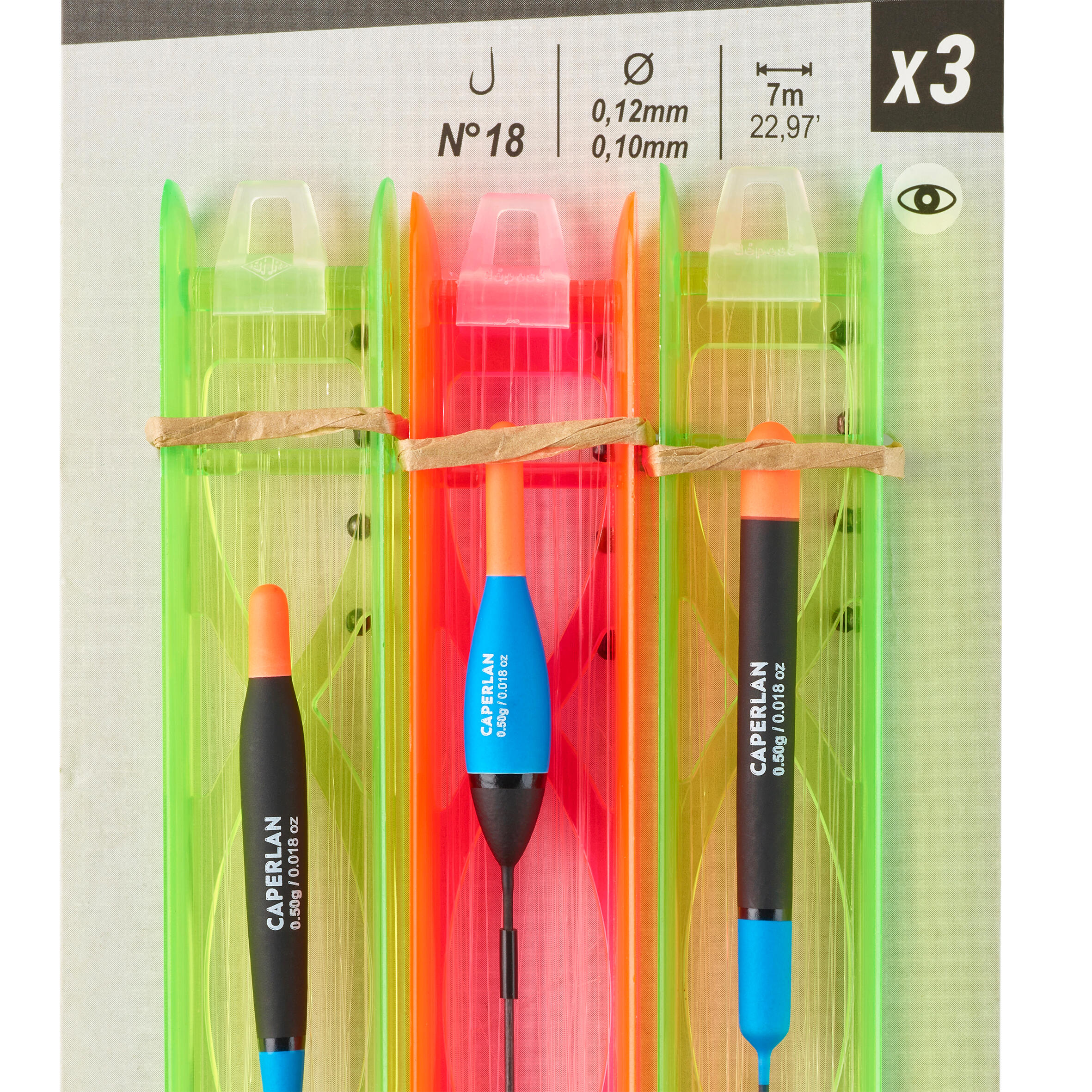 Set van 3 vistuigjes voor witvissen vijver PF-RL100 L 2/3