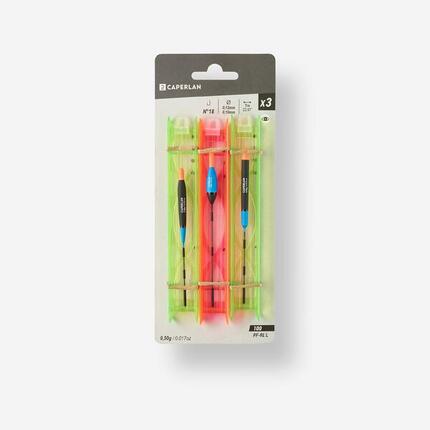 Lot de 3 lignes montees pf-rl100 l pour la peche au coup en etang