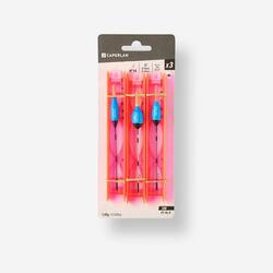 Kit 3 lignes montees pf-rl100 pour la peche au coup en riviere