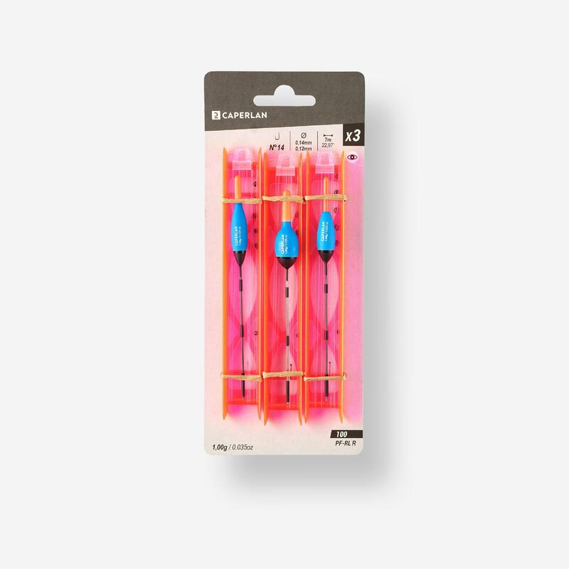 Kit 3 Líneas Montadas Pesca Al Coup Ríos PF-RL100